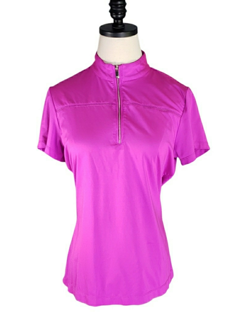 Tail White Label Women Golf Short Sleeve Half-Zip Active Top M Pickleball Tennis
